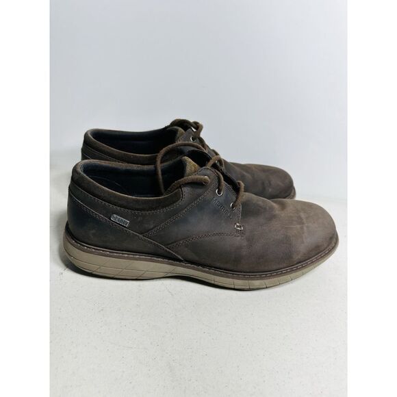 Men's Merrell World Vue Lace Black Slate Brown Oiled Leather J97065W Size 13W - Picture 2 of 8